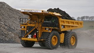 Cat 785D Haul truck in cab view [upl. by Dowd72]