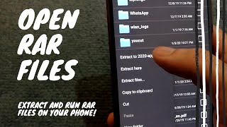 How To Open RAR File In Android  RAR File Extractor For Android WinRAR for Android [upl. by Sirob]