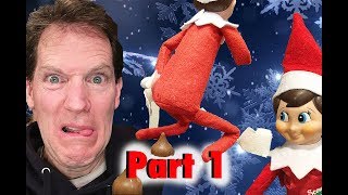 Elf on the Shelf Ewwwww 💩 24 days of CRAZY Shelf Elf Antics 🎄 Part 1 [upl. by Maritsa]