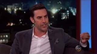 Sacha Baron Cohen says King Juliens accent was based on his Sri Lankan lawyer  Jimmy Kimmel Live [upl. by Naryk]