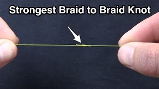 Strongest Braid to Braid Fishing Knot Modified Double Uni Knot [upl. by Kentiga191]