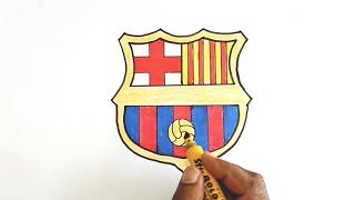 How to Draw the FC Barcelona Logo [upl. by Adrienne]