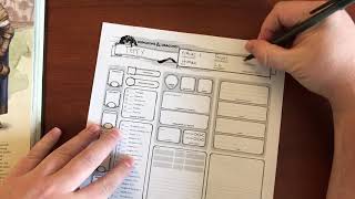 How to Fill out a Character Sheet for DampD 5e [upl. by Divod850]