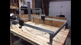 Building an Aluminum Extrusion CNC Frame [upl. by Tebor]