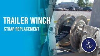 Trailer Winch Strap Replacement [upl. by Sigismondo]