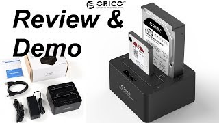 Orico Dual Bay USB 30 Dock Station Review and Demonstration [upl. by Aidualc645]