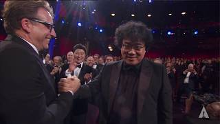 Bong Joon Ho wins Best Director  92nd Oscars 2020 [upl. by Zosima]