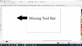 Corel Draw Tips amp Tricks Missing all your tools in Tool Bar [upl. by Lecia]