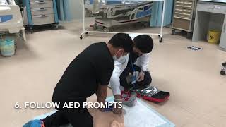 Basic Life Support CPR with AED  AHA 2020 Guided [upl. by Trefor]