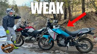 BMW R1200GS Owner Rides CFMOTO 450MT Ibex [upl. by Anirda93]