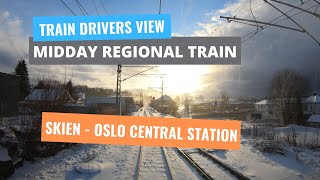 4K CABVIEW in 200kmh Regional train from Skien to Oslo S [upl. by Tufts]