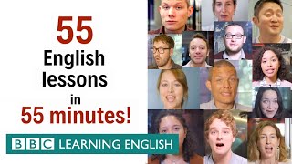 BOX SET 55 English lessons in 55 minutes Grammar amp Vocabulary Megaclass [upl. by Ahsinaj]