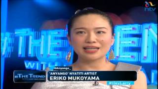 theTrend Anyango the Japanese who can play Nyatiti speak Swahili and Dholuo [upl. by Acinomahs359]