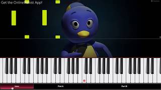 The Backyardigans  Theme Song  Piano Tutorial  Piano Cover [upl. by Nawtna]