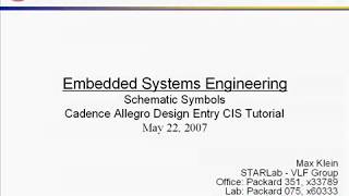 Cadence OrCAD  Allegro Design Entry CIS Demo Tutorial Part 1 [upl. by Morse]