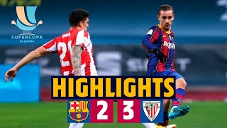 HIGHLIGHTS  Barça 23 Athletic Club  Spanish Super Cup Final [upl. by Alyn162]