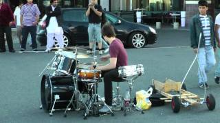 Amazing Street Drummer THE BEST Baard Kolstad [upl. by Martineau]