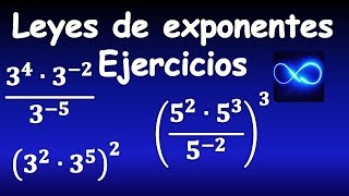 61 Ejercicios resueltos aplicando LEYES DE EXPONENTES [upl. by Ain]