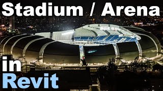 Stadium  Arena in Revit Tutorial [upl. by Mallorie]