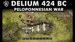 Battle of Delium 424 BC ⚔️ Athens takes on Sparta ⚔️ Peloponnesian War [upl. by Ylenats]