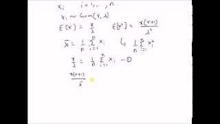 Moment method estimation Gamma distribution [upl. by Eelorac803]