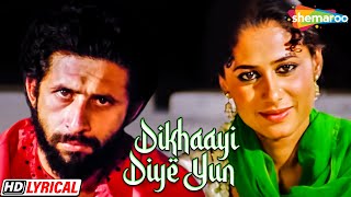 Dikhaayi Diye Yun  Lyrical  Lata Mangeshkar  Supriya  Smita Patil [upl. by Dugald61]