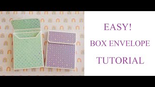 ENVELOPE BOX Tutorial 575quot X 45quot Size  SUPER EASY [upl. by Kciredec]