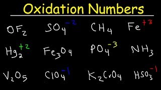 How To Calculate Oxidation Numbers  Basic Introduction [upl. by Aifos]