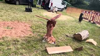 A fabulous range of wooden sculpture at Caerleon festival 2024 [upl. by Laughton]