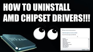 How To Uninstall AMD Chipset Drivers CORRECTLY PCI GPIO2 etc [upl. by Enoitna726]