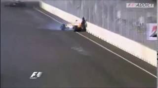 Nelson Piquet Jr crash Singapore 2008 [upl. by Duester]