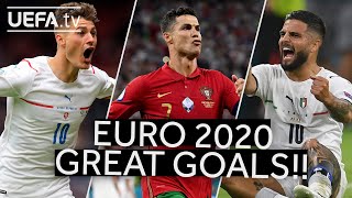 SCHICK RONALDO INSIGNE  Great EURO 2020 GOALS [upl. by Meeka]