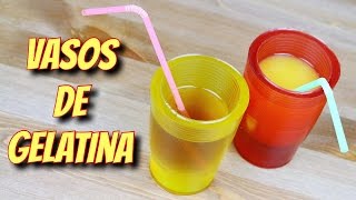 VASOS COMESTIBLES DE GELATINA  PatryCupcakes [upl. by Neicul]