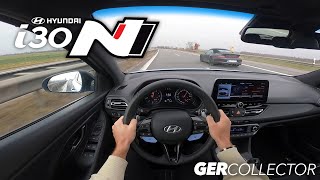 Hyundai i30 N 2021  POV Autobahn Top Speed 254kmh  GERCollector [upl. by Lehcem]