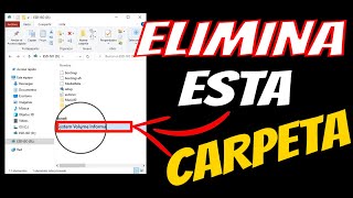 😲Como ELIMINAR La CARPETA System Volume Information de una Memoria USB Utilizando CMD [upl. by Donadee]