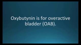 How to pronounce oxybutynin Ditropan Memorizing Pharmacology Flashcard [upl. by Nohsed]