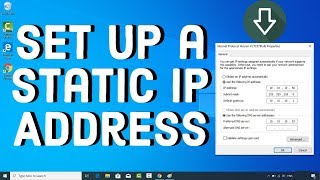 How to Assign a Static IP Address in Windows 10 [upl. by Orapma]