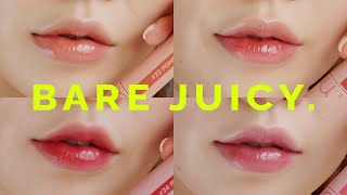 Romand Juicy Lasting Tint Swatches amp Review 🍇 Bare Juicy  롬앤 쥬시래스팅틴트 베어쥬시 전색상 발색 amp 리뷰 [upl. by Rosabella]