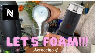 How To Foam Milk With Aeroccino 3 Make Coffee With Foam Tips amp Tricks  Easy Foamed Latte Recipe [upl. by Hodosh]