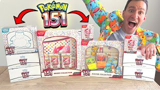 Opening EVERY Pokemon 151 Box [upl. by Norah223]