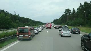 Einsatzfahrt Verkehrsunfall mit Personen auf der BAB10 [upl. by Sheeb]