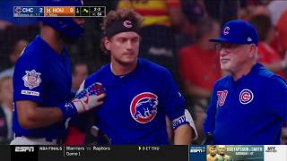 Albert Almora Jr in Tears after striking Little Girl with 100 MPH Foul Ball [upl. by Ykcin124]