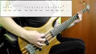 Greenday  Longview Bass Cover Play Along Tabs In Video [upl. by Ycnuahc]