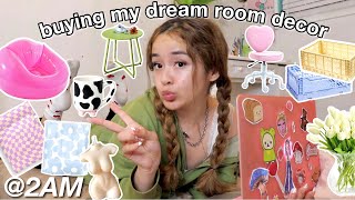 online shop with me for my DREAM ROOM room decor unboxing haul [upl. by Garold710]