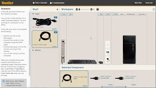 Using TestOuts LabSim Simulator Demo [upl. by Yecnay703]