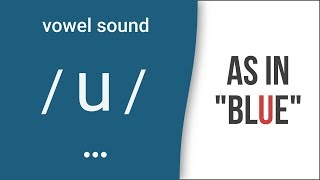 Vowel Sound  u  as in quotbluequot American English Pronunciation [upl. by Pirzada]