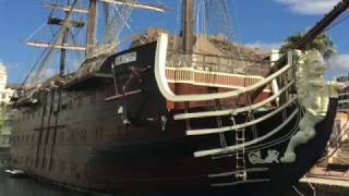 Santísima Trinidad  18th Century Spanish Galleon in Alicante Harbour [upl. by Heathcote629]