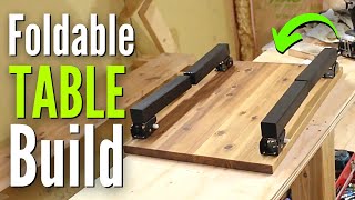 How to Build Foldable Table Foldable Table Legs DIY [upl. by Oech741]