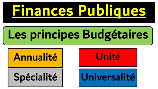 Finance Publiques S4 les 4 Principes Budgétaires [upl. by Amolap]