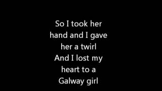 Steve Earle  The Galway Girl LYRICS VIDEO [upl. by Slifka431]